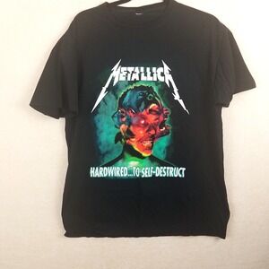 Metallica Hardwired To Self Destruct World Tour 2018 2019 T Shirt Mens Black